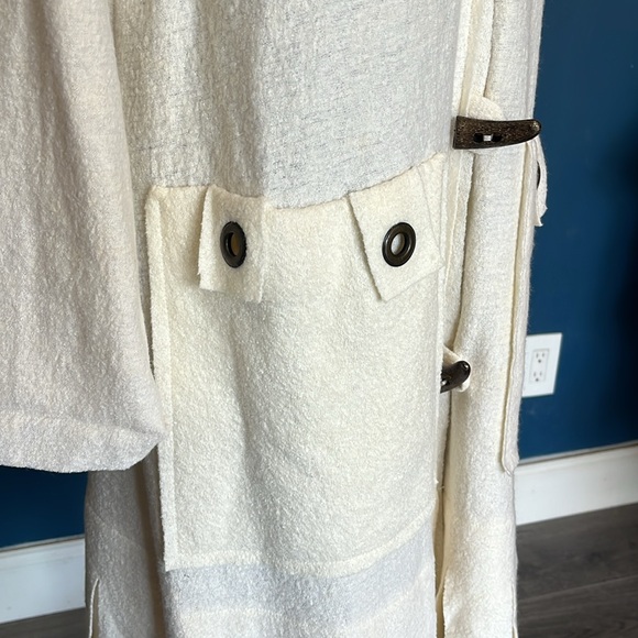 Angel Ivory Knit Long Jacket - Picture 6 of 10